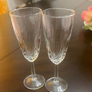 Linea Crystal Champagne Flutes - Set of 2